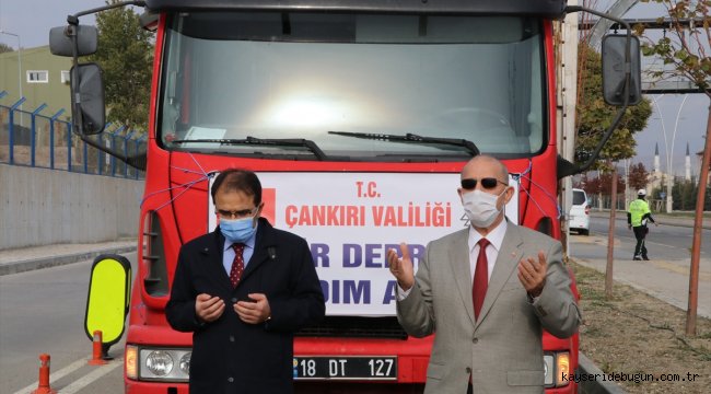 Çankırı'dan İzmir'deki depremzedelere yardım