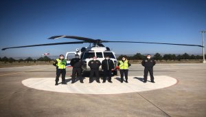 Eskişehir İl Jandarma Komutanlığı helikopterle trafik denetimi yaptı 