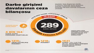 GRAFİKLİ - Darbe girişimi davalarının ceza bilançosu
