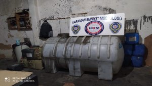 Karaman'da 9 bin litre kaçak akaryakıt ele geçirildi