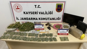 Kayseri Asayiş: Tomarza'da değişik gramajlarda 2 kilo esrar ele geçirildi