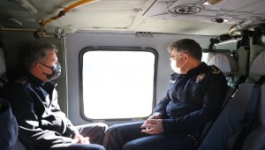 Kayseri'de jandarmadan helikopter destekli trafik denetimi