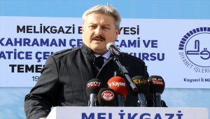 Kayseri'de Kahraman Çelebi Camii ve Hatice Çelebi Kur'an Kursu'nun temeli atıldı