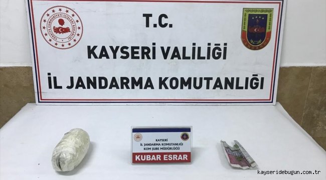 Kayseri'de yolcu otobüsünde uyuşturucu ele geçirildi
