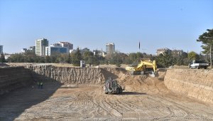 Kayseri'deki Recep Tayyip Erdoğan Millet Bahçesi'nde çalışmalar devam ediyor