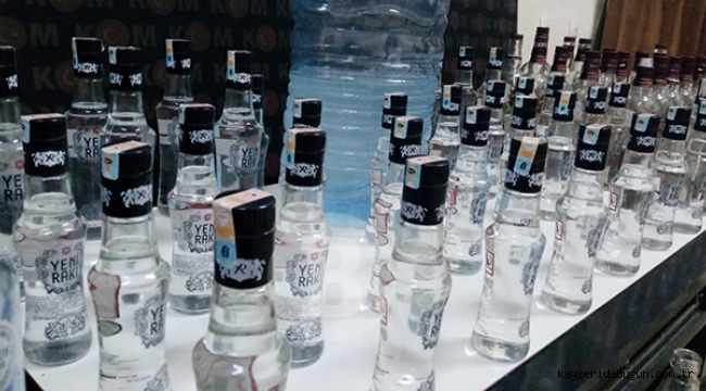 Kırşehir'de 388 litre sahte içki ele geçirildi