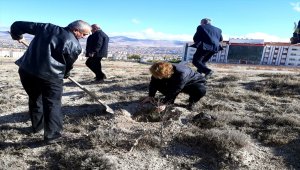 Kırşehir'de geleceğe nefes olabilmek için müzenin etrafına fidan dikildi