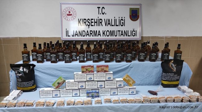 Kırşehir'de kaçak sigara ve sahte içki operasyonu