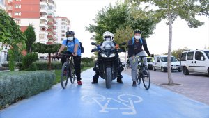 Konya'da "Bisiklet Yolu Kontrol Zabıtası" görevde