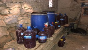 Niğde'de bin 450 litre kaçak şarap ele geçirildi