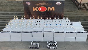 Sivas'ta 1620 litre etil alkol ele geçirildi