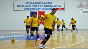 Sorgun Belediyespor Arhavi Voleybol maçı hazırlıklarını sürdürüyor