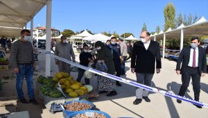 Yahşihan'da Kovid-19 tedbirleri denetlendi