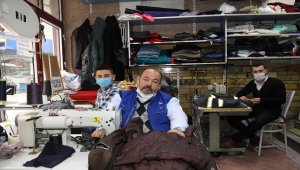Baba ve 2 oğlu terzilik mesleğini sürdürüyor