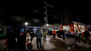 Başkentte 14 katlı binada yangın paniği