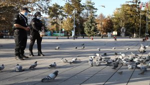 Çubuk'ta polis ekipleri sokak hayvanlarını unutmadı