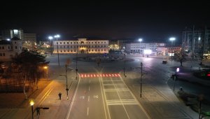 Sivas'ta sokağa çıkma kısıtlaması nedeniyle cadde ve sokaklarda sessizlik hakim