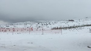 Yıldız Dağı Kayak Merkezi'nde kar yağışı etkili oluyor 