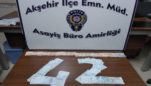 Akşehir'de sahte para operasyonu