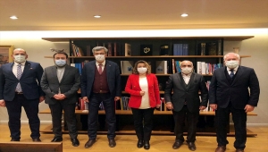 Ankaralı belediye başkanlarından Kültür ve Turizm Bakan Yardımcısı Yavuz'a ziyaret