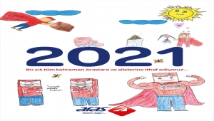 Aras Kargo, 2021 takviminde çalışanlarının çocuklarının çizdikleri resimlere yer verdi