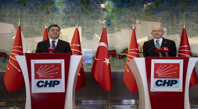 CHP Genel Başkanı Kılıçdaroğlu, DEVA Partisi Genel Başkanı Babacan'la görüştü (1) 