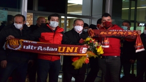 Galatasaray kafilesi Konya'ya geldi