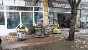 Kayseri'de halı yıkama hizmeti veren iş yeri kurşunlandı