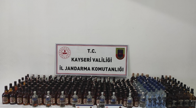 Kayseri Haber: Talas'ta 180 litre kaçak içki ve uyuşturucu ele geçirildi