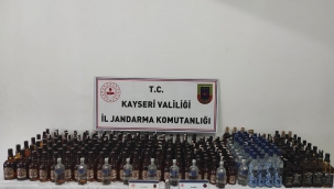 Kayseri Haber: Talas'ta 180 litre kaçak içki ve uyuşturucu ele geçirildi