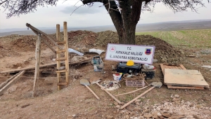 Kırıkkale'de define arayan 9 şüpheli yakalandı