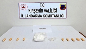 Kırşehir'de yolcu otobüsünde 208 gram kokain ele geçirildi