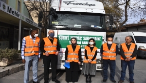 Konya'dan Suriye'ye yardım tırı yola çıktı