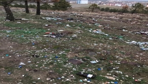 Seydişehirli bisikletçiler, piknik alanında çöp topladı