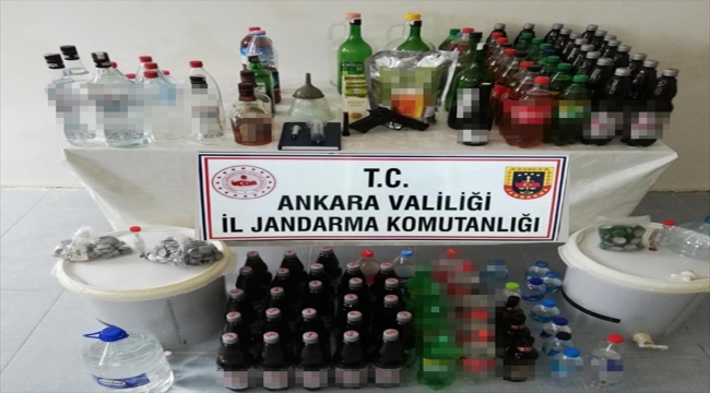 Ankara'da sahte alkollü içecek satan bir kişi yakalandı