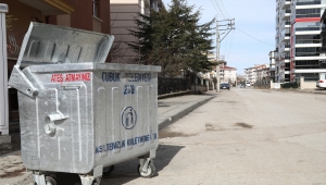 Çubuk'ta iki mahallede çöp toplama sistemi değiştirildi