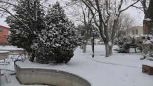 Eskil'de kar yağışı etkili oluyor