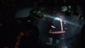 Güdül'de ev yangınında 1 kişi yaralandı