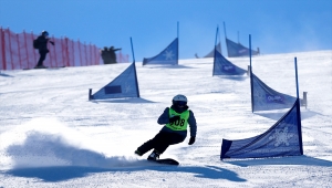 Kayseri'de düzenlenen Snowboard 2. Etap Yarışları tamamlandı