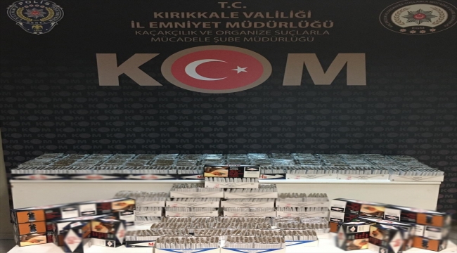 Kırıkkale'de 24 bin 200 makaron ele geçirildi