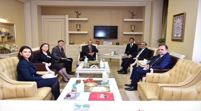Moğolistan'ın Ankara Büyükelçisi Ravdan, Yargıtay Cumhuriyet Başsavcısı Şahin'i ziyaret etti