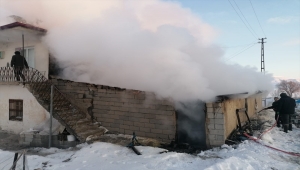 Nevşehir'de ağılda çıkan yangında koyun ve kuzular telef oldu