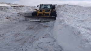 Sivas'ta karla mücadelenin "kahramanları" yolları açık tutmak için çaba gösteriyor