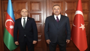 Dışişleri Bakanı Çavuşoğlu, Azerbaycan Kültür Bakanı Kerimov'la görüştü