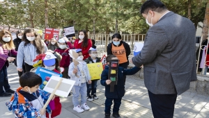 Kahramankazan'da "Kırmızı çizgimizi çekiyoruz" uygulaması yapıldı