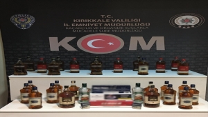 Kırıkkale'de 32 litre sahte alkol ele geçirildi