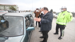 Konya'nın ilçelerinde "Yaya önceliği kırmızı çizimizdir" etkinliği düzenlendi