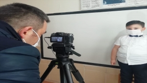 Yozgat'ta birinci sınıf öğrencileri Kovid-19 tedbirlerini işaret diliyle anlattı