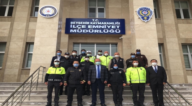 Beyşehir'de üstün başarı gösteren polis teşkilatı mensupları ödüllendirildi