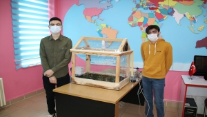 Bilim ve sanat merkezi öğrencileri uzaktan kontrollü minyatür sera tasarladı